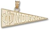 Indiana Hoosiers Solid 10K Gold ''IU'' ''INDIANA'' Pennant Pendant