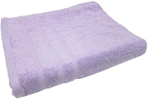 American Thread Collection Solid Pastel Bath Sheet Towel, 100% Cotton, 35x60 Inches (Lilac)