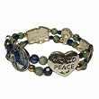 Go Green Stretch Fashion Bracelet with Environmental Symbols
