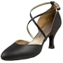 Capezio Women's X-Strap 2.5" Ballroom Pump,Black,7 M US