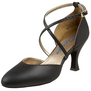 Buy Capezio Ladies X-Strap 2.5 Ballroom Pump,Black,5.5 M US