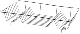 Premier Housewares Large Chrome Dish Drainer