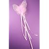 Girls pink Butterfly wand with swansdown Trim ,Ideal fairy Costume, hen nights ,