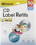 Memorex White CD-R Labels (3202-0412, 50-Count)
