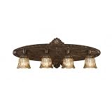 Crystorama 544-EB Bathroom Lights 4 Light Vanity Light Finish/Crystal: Bronze/Amber