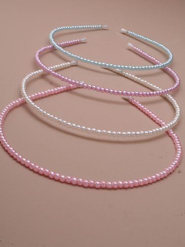 Blue Pearl Plastic Alice Band IN9315
