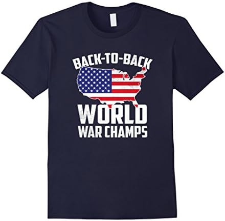 Men's Back-To-Back World War Champs - PatriotTee XL Navy