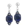 Sterling Silver Lapis Classic Ball Post Earrings