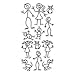 Stick Family Window Decal car truck suv rear kit