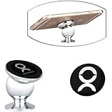 [The Cutest Phone Mount] Alween Magnetic 360 Degree Universal Cellphone Holder for Car, Home, Office and More (Silver)