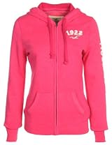 Hollister Women,s Hoodie 1922 Logo Pink