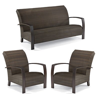 Del Mar 3 Pc Outdoor Sofa Set Frontgate Patio Furniture Reginadfarovas
