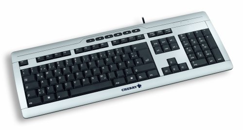 Cherry eVolution Stream Corded Multimedia Tastatur silber Preisvergleich
