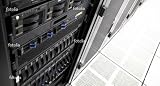 ‘Data Center Server Rack’ Wall Decal – 72″W x 39″H Removable Graphic