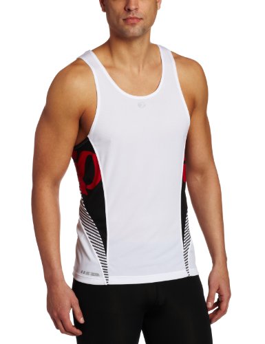 Pearl Izumi Men's Fly Intercool Singlet, White, Medium On Sale