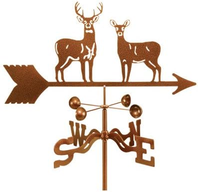 Roof Mount Weather Vane, Model 9341 - Standing Deer
