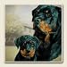 AbsorbaStone Coaster set~ Rottweiler ~4 Tile Drink Coasters ~ code 859C