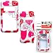 Red Pink Love Heart Kiss White Design Snap-On Cover Hard Case Cell Phone Protector for LG enV2 VX9100 VX-9100