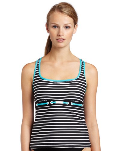 Nautica Womens Grommet Racerback Tankini