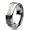 Brushed and Polished Tungsten Carbide Ring (8.0 mm) - Size 8.0