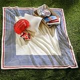 Catalina Stripe Picnic Blanket by Arkansas Flag and Banner