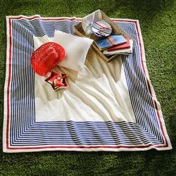 Catalina Stripe Picnic Blanket by Arkansas Flag and Banner