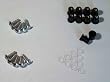 Motorcycle Wellnut Bolt Kit - Windscreen - Silver - Honda CBR 600rr 1000rr, Suzuki GSXR 600 750 1000, Yamaha R1 R6 R6s, Kawasaki ZX6R ZX9R ZX10R ZX12R