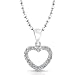 Victoria Kay Sterling Silver Diamond Heart Pendant (0.05cttw, JK, I2-I3), 18