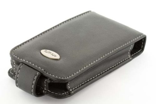 Tuff-Luv napa leather case for Apple iphone 3G in black + Belt Clip