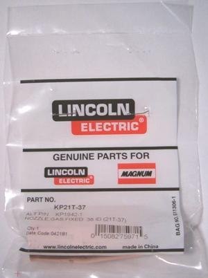 Lincoln Electric Kp21T-37 .38Id Fixed Gas Nozzle Qty =1