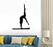 Wallmonkeys WM145718 Gymnastics Silhouette Style Wall Decal Peel and Stick Graphic (12 in H x 8 in W)