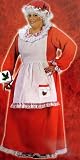 Mrs. Santa Claus 3-Piece Christmas Costume - Plus Size (16-24W)
