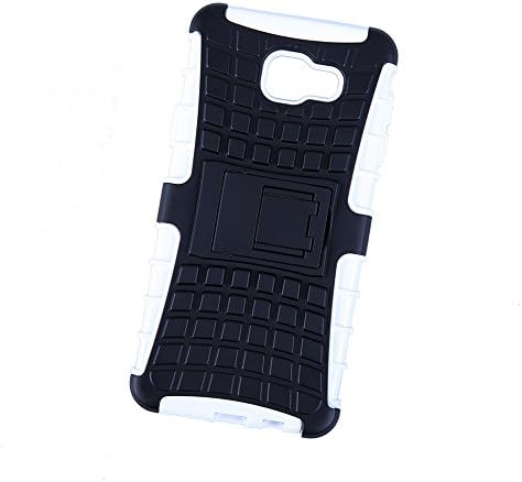 Galaxy A7 Case,[hybrid Kickstand Flip Case]samsung Galaxy A7100 Cover[clear Drop Protection/shock Absorption]pc Back TPU Bumper Armor with Key Holder (White)