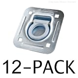 D-Ring Recessed Tiedowns 6,000 lb. Capacity Square Holes - 12 Pack by D-Rings Tiedown Attachments - 12 Pack