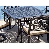 Alfresco Home Scroll 44 Inch Square Dining Table & Base - Antique ...