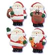 Santa Claus 2.5" Figure Cake Topper - set of 4