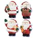 Santa Claus 2.5" Figure Cake Topper - set of 4