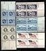 39 Different Very Fine Never Hinged 4 cent Plate No. Block Stamps