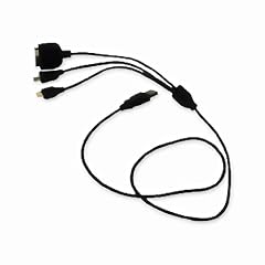 Kfz Ladekabel f�r Handys (12V/24V) f�r USB + Micro-USB + Mini-USB + Apple Mobiltelefone.
