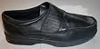 Dr Keller Mens Peter Easy Slip On Black Leather Upper Formal Velcro Shoes