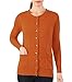 WoolOvers Womens Lambswool Crew Neck Cardigan