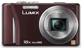 Panasonic Lumix DMC-TZ22EG-T Digitalkamera (14 Megapixel, 16-fach opt. Zoom, 7,5 cm (3 Zoll) Touch LC-Display, GPS, Full HD, 3D, bildstabilisiert) braun