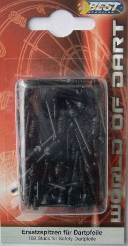 BEST SAFETY-NYLONERSATZSPITZEN 100ST SCHWARZ, schwarz, Originalgröße