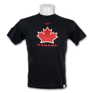 Team Canada IIHF Olympic Logo T-Shirt (Black)