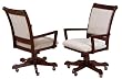 Damon Gaming Caster Chair in Cherry Finish By Berkline Family Dining