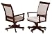 Damon Gaming Caster Chair in Cherry Finish By Berkline Family Dining