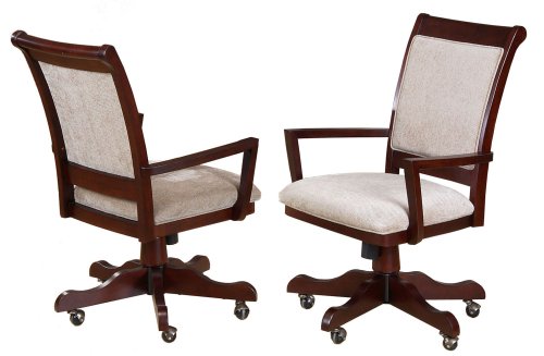 Childrens Toyshop  Kitchen & Housewares : Damon Gaming Caster Chair in Cherry Finish By Berkline Family Dining