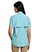 Columbia Women's Bahama Short Sleeve Shirt, Medium, Clear Blue