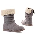 Damen Schuhe, STIEFEL, BOOTS, 936, Synthetik in hochwertiger Wild Leder Optik