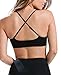 Cutout Bra Bustier Bralette Crop Top Sports Bra (Black) One size